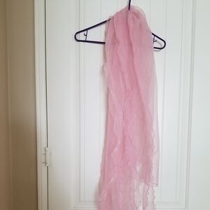 Soft Pink Sheer Shawl